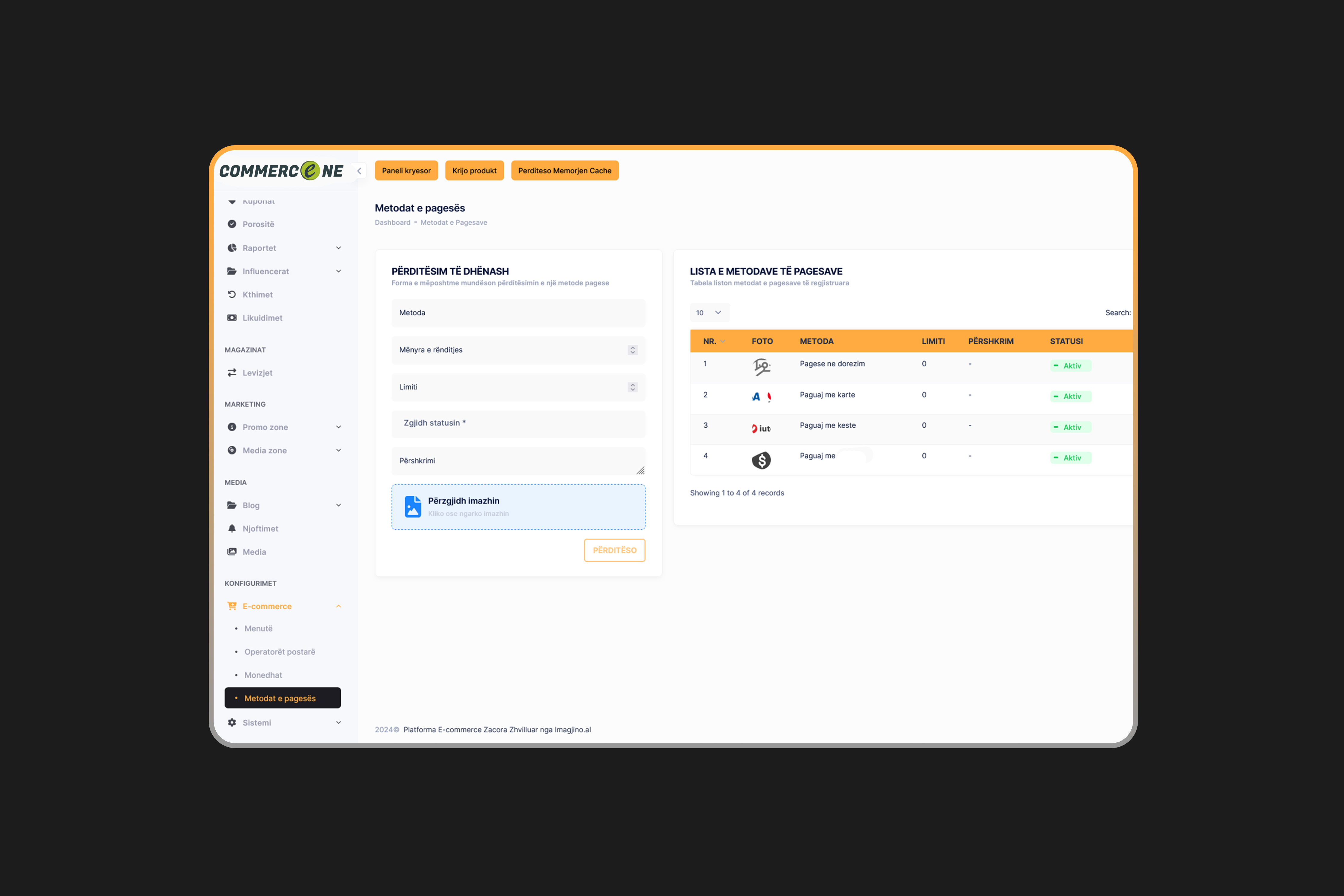 Platformë shitjesh online Commerce One Saas